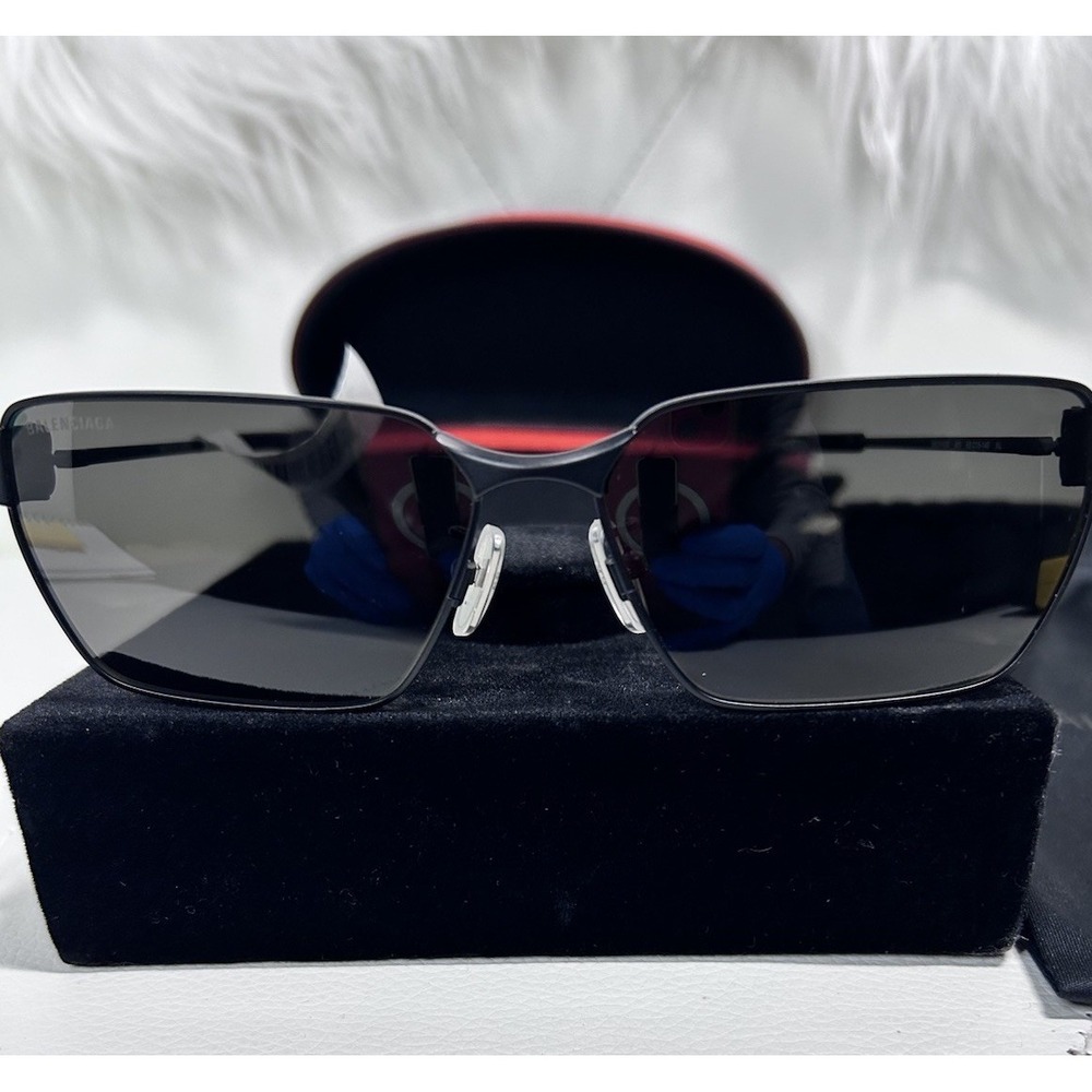 Balenciaga Rare Unisex Metal Aviator Sunglasses BB0374SK Orig. $490 NWT